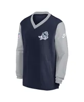 Men's Nike Navy Dallas Cowboys 2023 Sideline V-Neck Pullover Windshirt