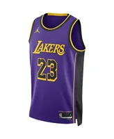 Men's and Women's Jordan LeBron James Purple Los Angeles Lakers Swingman Jersey - Statement Edition