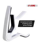 5 Core Capo Acoustic Electric Guitar 6 String Kapo Quick And Easy Adjustment Classic Clip For Banjo Mandolin Or Ukulele Capotraste Para Guitarra