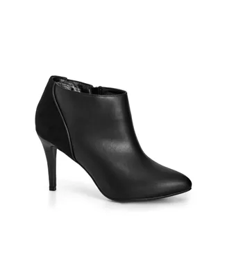 Women's Wide Fit Willows Ankle Boot - black