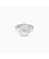 Sol Statement Adjustable Signet Ring