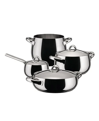 Alessi Mami Stainless Steel 7 Pc Cookware set