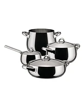 Alessi Mami Stainless Steel 7 Pc Cookware set