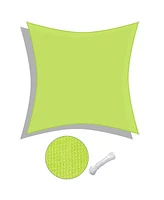 18x18 Ft 97% Uv Block Square Sun Shade Sail Canopy Outdoor Backyard Garden Pool
