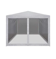 Party Tent with 4 Mesh Sidewalls 9.8' x 9.8'