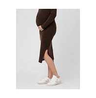 Ripe Maternity Maternity Ripe Dani Knit Skirt Chocolate
