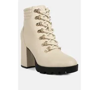 Women's Hamilton's lace up block heel boots