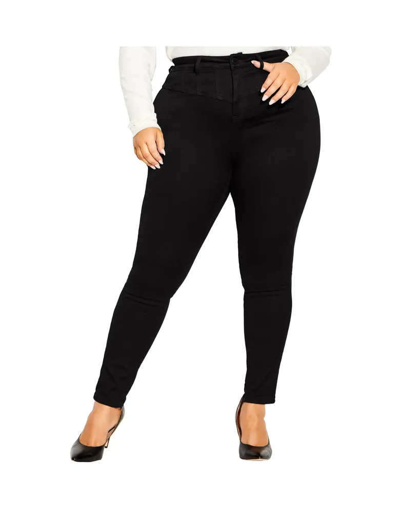 City Chic Plus Harley Corset Skinny Jean