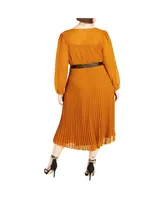 Plus Precious Pleat Dress