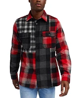 Reason Men's Multi Panel Long Sleeves Overshirt