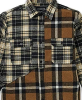 Reason Men's Spliced Long Sleeves Overshirt