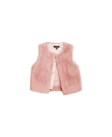 Imoga Collection Toddler Girls Eva FW23 Powder Faux Fur Vest