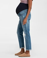 Seraphine Women's Maternity Ripped Boyfriend Jeans