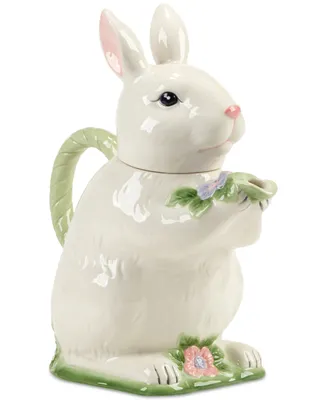 Certified International Easter Morning Figural Bunny Teapot