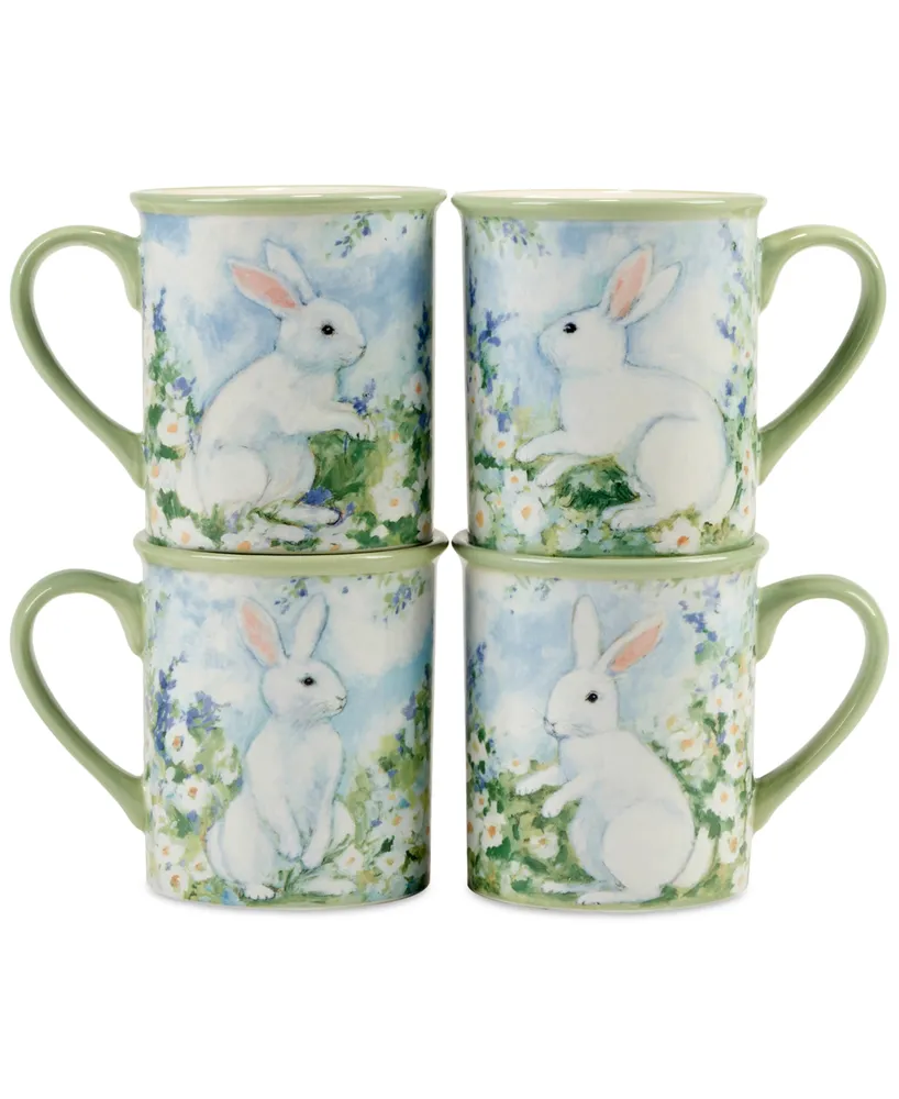 Certified International Easter Morning Mugs, Set of 4