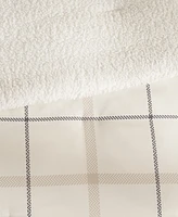 Lucky Brand Sherpa Reversible Microfiber 3-Piece Comforter Set, King