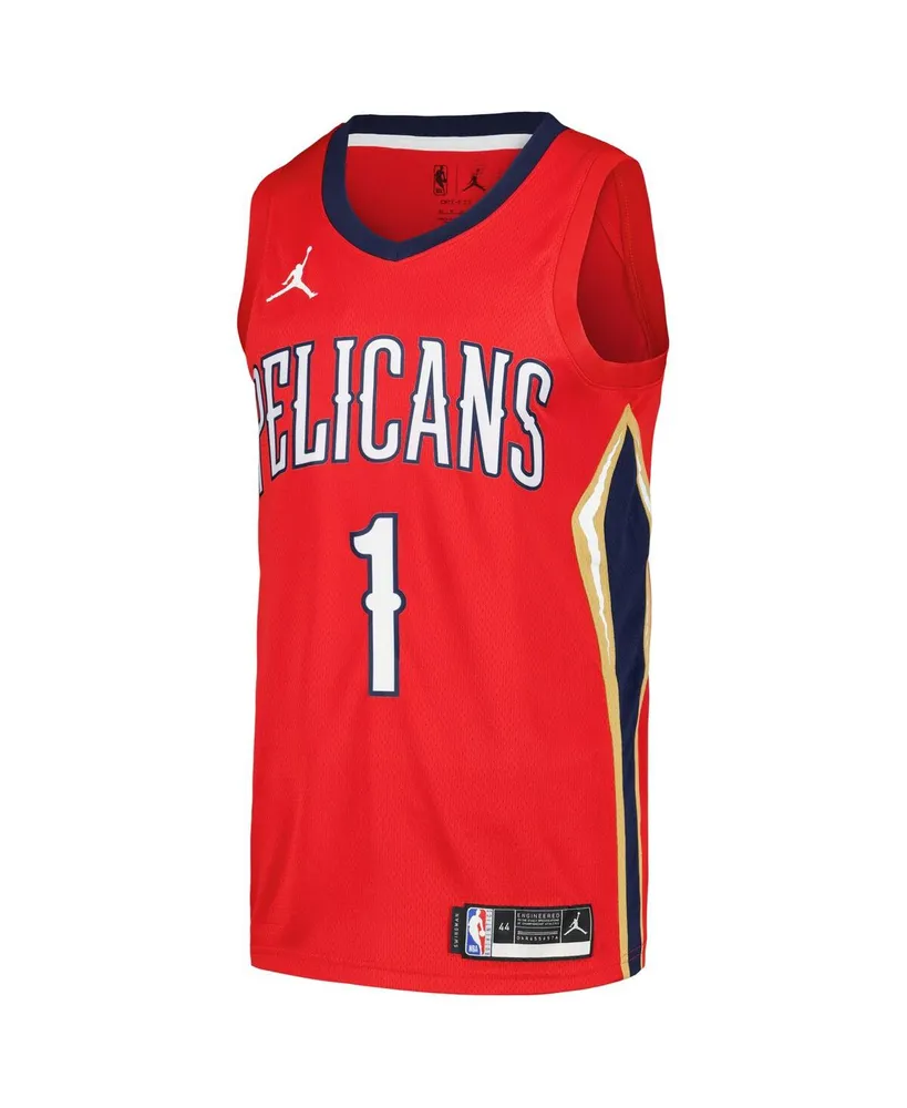 Men's Jordan Zion Williamson Red New Orleans Pelicans Swingman Player Jersey