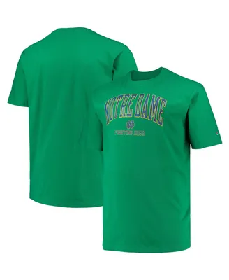 Men's Champion Green Notre Dame Fighting Irish Big and Tall Arch Over Wordmark T-shirt