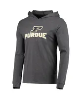 Men's Concepts Sport Gold, Heather Charcoal Purdue Boilermakers Meter Long Sleeve Hoodie T-shirt and Jogger Pajama Set