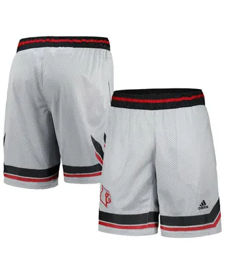 Men's adidas Gray Louisville Cardinals Swingman Aeroready Basketball Shorts