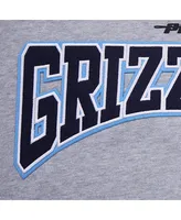 Men's Pro Standard Heather Gray Memphis Grizzlies Crest Emblem Pullover Sweatshirt