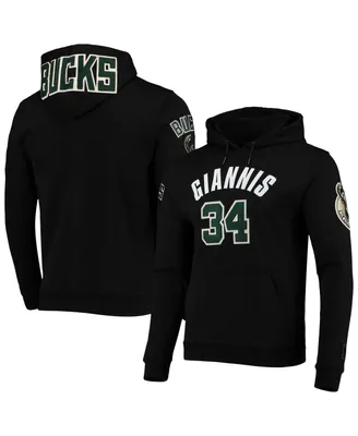 Men's Pro Standard Giannis Antetokounmpo Black Milwaukee Bucks Player Pullover Hoodie