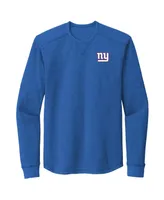 Men's Dunbrooke Royal New York Giants Cavalier Long Sleeve T-shirt