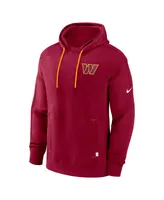 Men's Nike Burgundy Washington Commanders Layered Logo Statement Pullover Hoodie