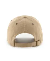 Men's '47 Brand Khaki Las Vegas Raiders Overton Clean Up Adjustable Hat
