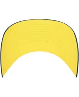 Men's '47 Brand Navy Distressed Michigan Wolverines Straight Eight Adjustable Trucker Hat