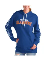 Women's G-iii 4Her by Carl Banks Royal New York Islanders Overtime Pullover Hoodie