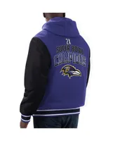 Men's G-iii Sports by Carl Banks Purple, Black Baltimore Ravens Player Option Full-Zip Hoodie Jacket