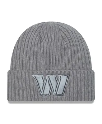 Men's New Era Gray Washington Commanders Color Pack Cuffed Knit Hat