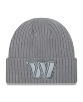 Men's New Era Gray Washington Commanders Color Pack Cuffed Knit Hat