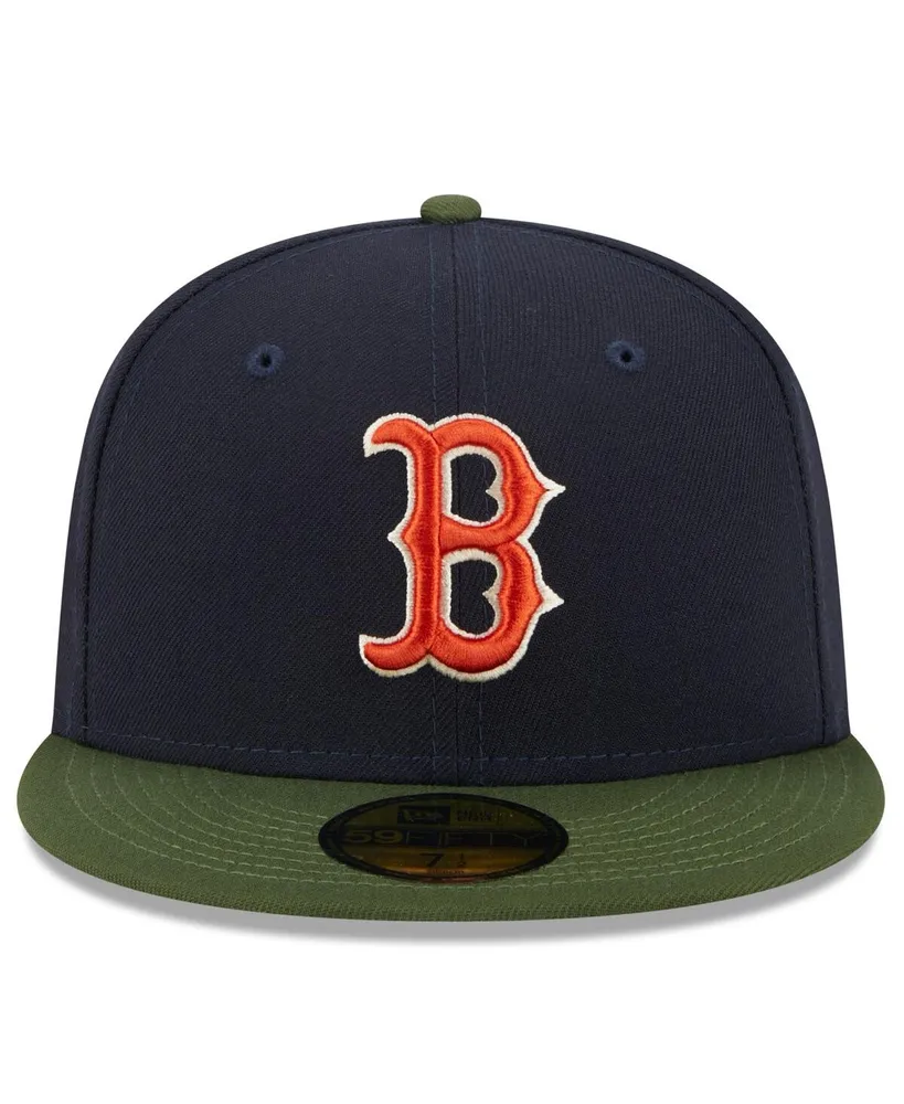 Men's New Era Navy Boston Red Sox Sprouted 59FIFTY Fitted Hat