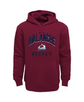 Toddler Boys Garnet, Heather Gray Colorado Avalanche Play by Pullover Hoodie and Pants Set