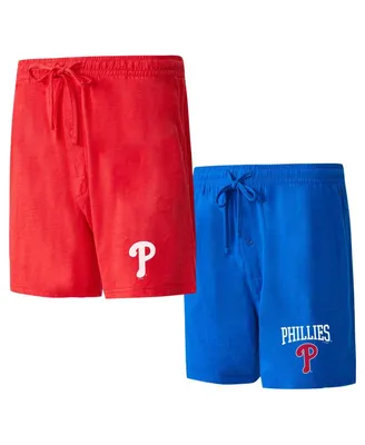 Men's Concepts Sport Red, Royal Philadelphia Phillies Two-Pack Meter Sleep Shorts