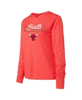 Women's Concepts Sport Red Chicago Bulls Meter Pullover Hoodie and Pants Set