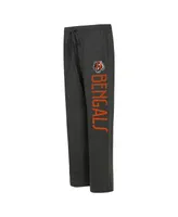 Women's Concepts Sport Black, Orange Distressed Cincinnati Bengals Muscle Tank Top and Pants Lounge Set
