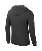 Men's Colosseum Charcoal Iowa Hawkeyes Oht Military-Inspired Appreciation Henley Pullover Hoodie