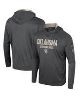 Men's Colosseum Charcoal Oklahoma Sooners Oht Military-Inspired Appreciation Long Sleeve Hoodie T-shirt