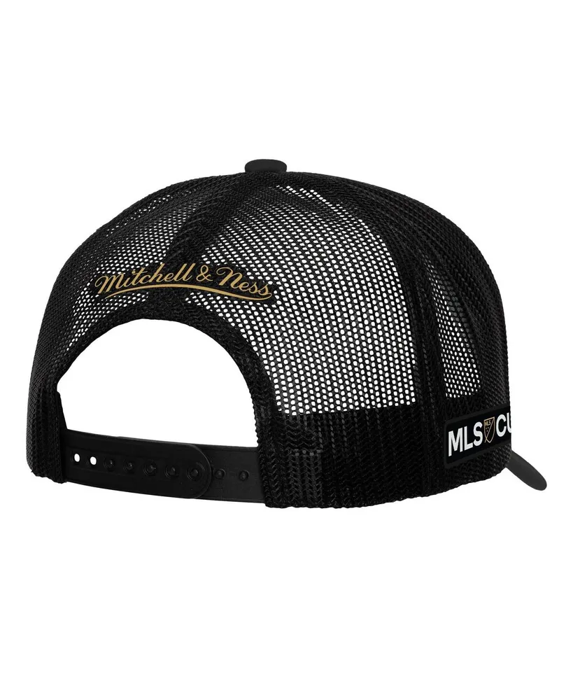 Men's Mitchell & Ness Black Lafc 2023 Mls Western Conference Champions Locker Room Trucker Snapback Hat