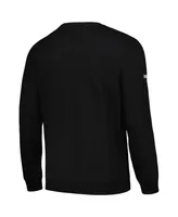 Men's Stitches Black Miami Marlins Pullover Sweatshirt