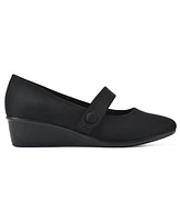 Cliffs by White Mountain Women's Brightly Mary-Jane Style Wedge