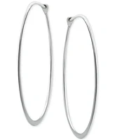 Giani Bernini Polished Endless Medium Hoop Earrings in Sterling Silver, 30mm, Created for Macy's