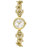 kate spade new york Women's Monroe Three Hand Gold-Tone Stainless Steel Watch 20mm