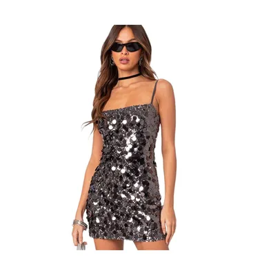 Women's Bring The Sparkle sequin mini dress