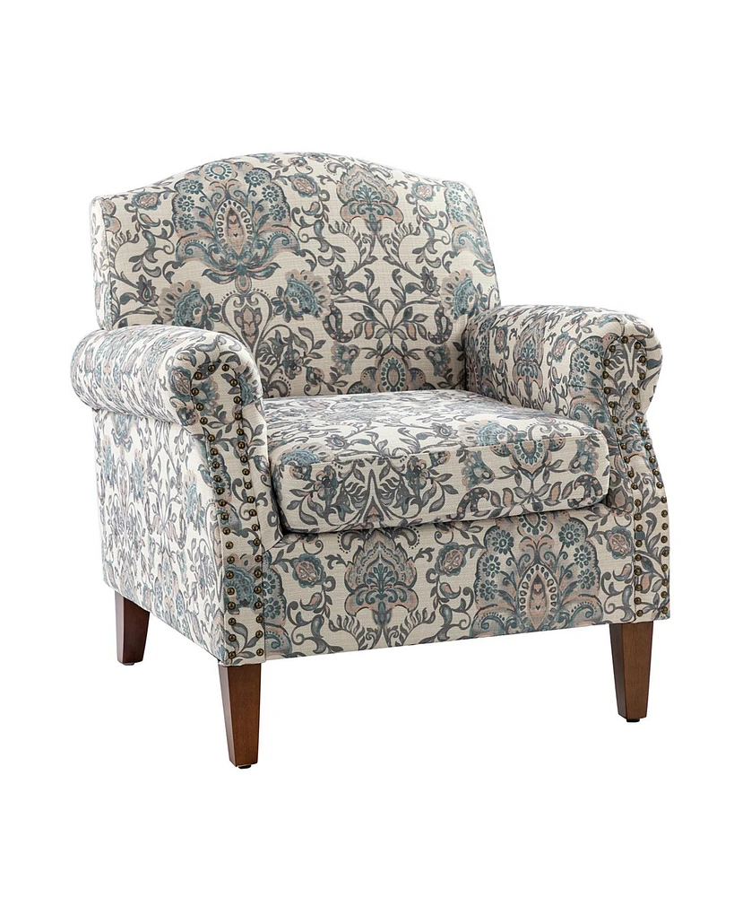 Gianluca Traditional Armchair with Nailhead Trims