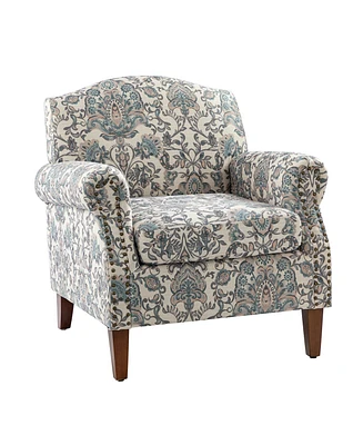 Gianluca Traditional Armchair with Nailhead Trims