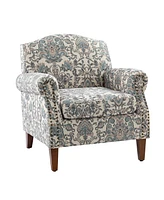 Gianluca Traditional Armchair with Nailhead Trims